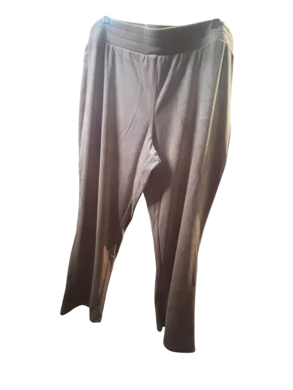 Isaac Mizrahi Brown Wide-Leg Pull-On Pants